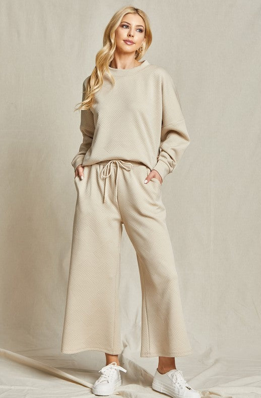 Mandy Textured Pant Set