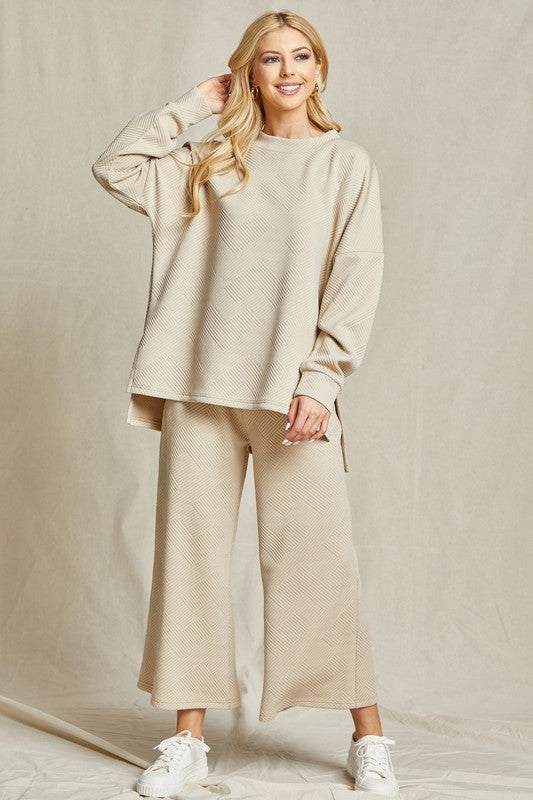 Mandy Textured Pant Set