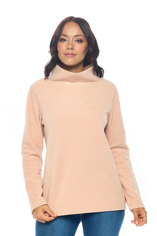 Stella Fleece Top - Tan