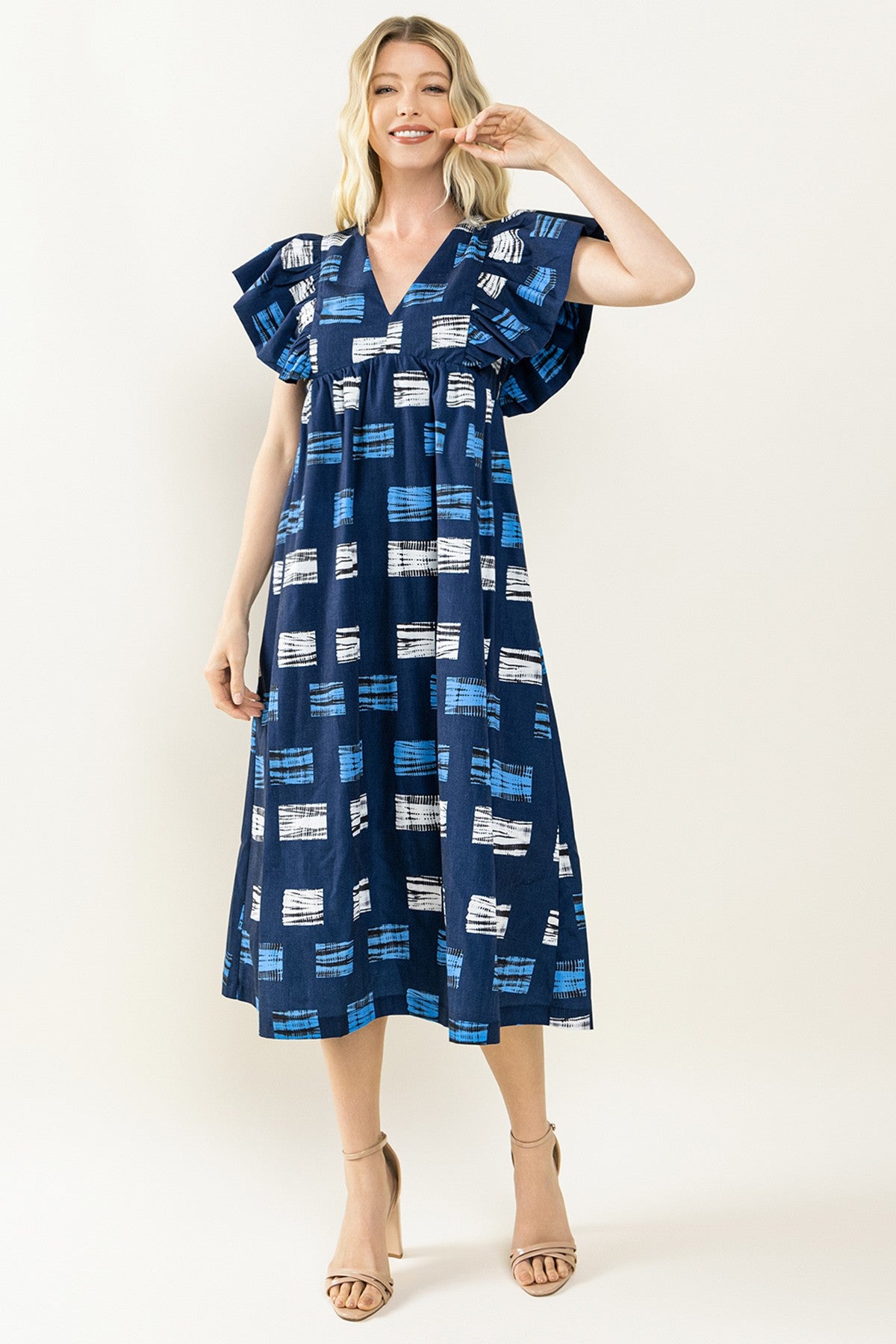 Allison Abstract Midi Dress