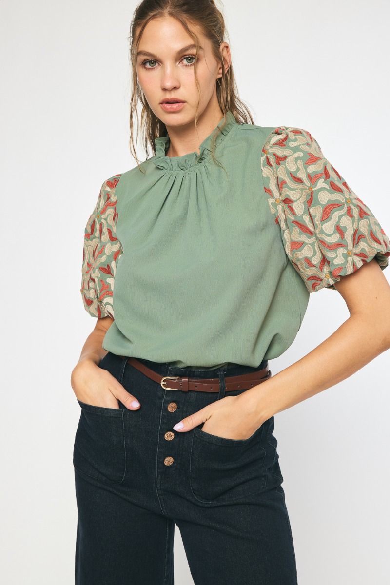 McKenna Mock Neck Top