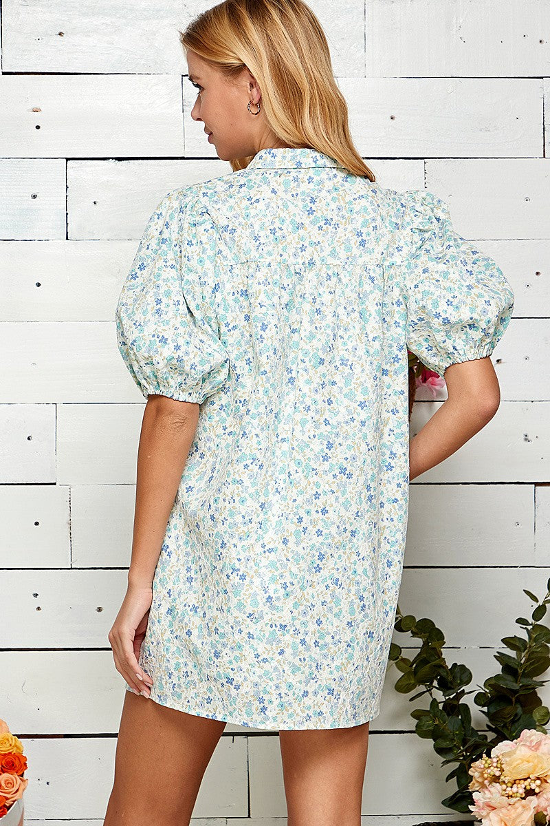 Kimmie Floral Button Down Dress