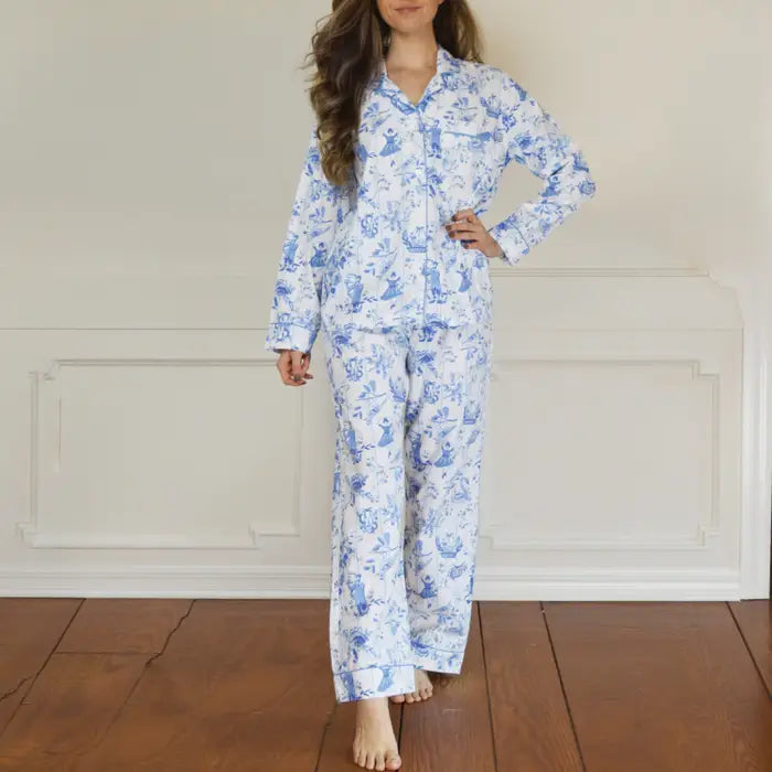 12 Days Toile Flannel Pj Set