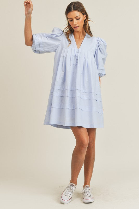 Mary Kate Puff Sleeve Dress