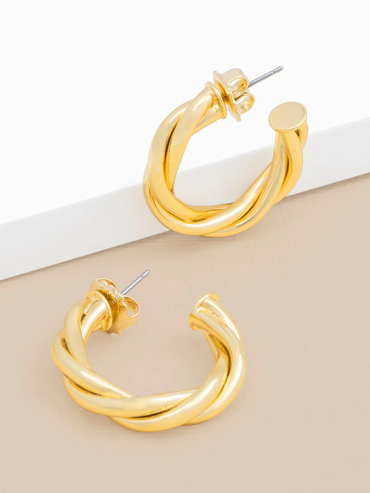 Twisted Hoop - Gold